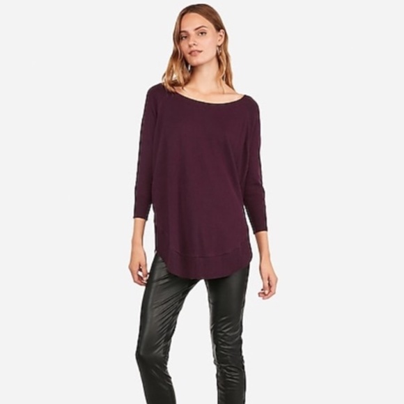 Express Sweaters - Express Extreme Circle Hem Tunic Sweater